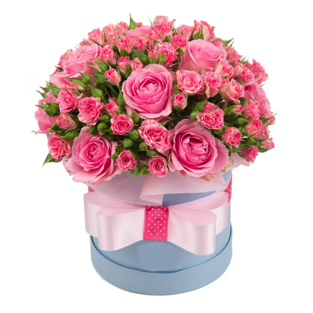 Цветы в коробке Летняя нежность